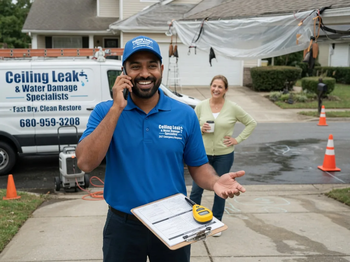 Ceiling Leak Cleanup Verden, OK FAQs